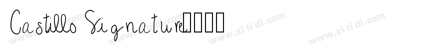 Castillo Signature字体转换